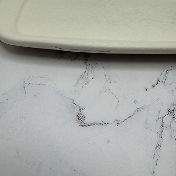 TAOS TREASURE CRAFT BUTTER DISH Southwest Adobe Stone Ware Made In The USA - Picture 9 of 12